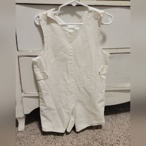 Boy off white shortall